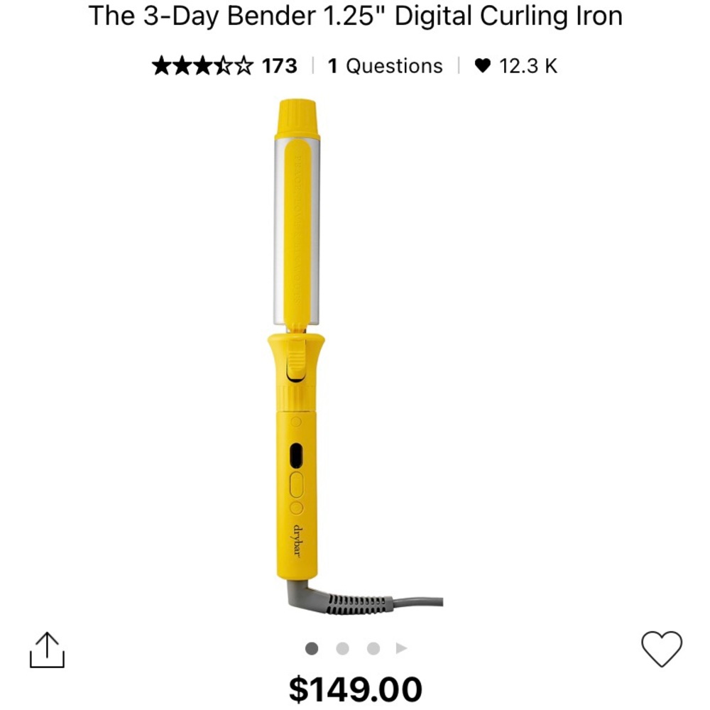 Drybar The 3 day bender curling iron